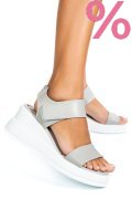 SANDALE GREY PIELE NATURALA TSP6024
