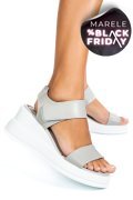 SANDALE GREY PIELE NATURALA TSP6024