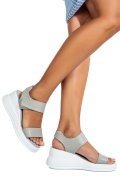 SANDALE GREY PIELE NATURALA TSP6024