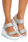 SANDALE GREY PIELE NATURALA TSP6024