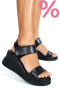 SANDALE BLACK PIELE NATURALA TSP6024