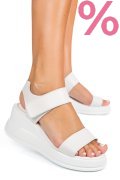 SANDALE WHITE PIELE NATURALA TSP6024
