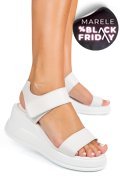 SANDALE WHITE PIELE NATURALA TSP6024