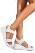 SANDALE WHITE PIELE NATURALA TSP6024