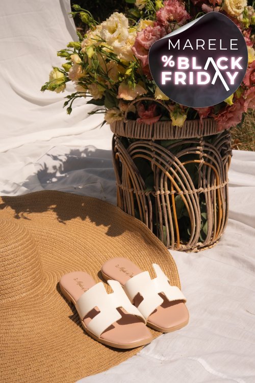 Papuci white piele naturala hsp100tj