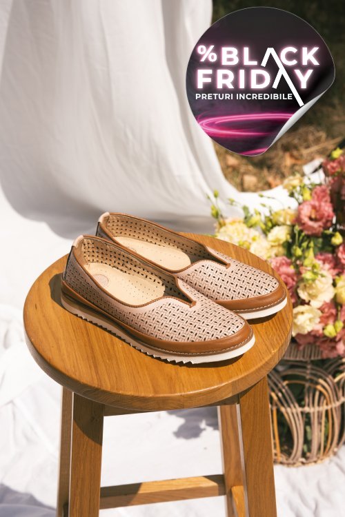 Mocasini mov piele naturala 1pc26