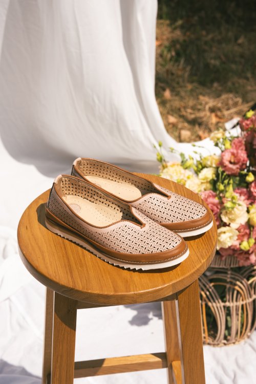 Mocasini mov piele naturala 1pc26