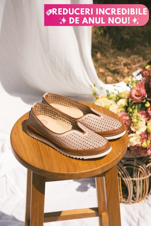 Mocasini mov piele naturala 1pc26
