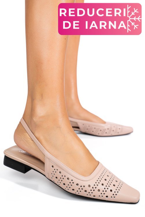 Sandale roz piele naturala sspn4010