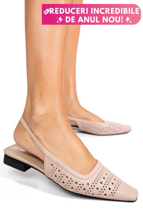 Sandale roz piele naturala sspn4010