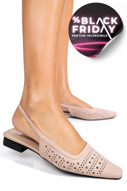 Sandale roz piele naturala sspn4010