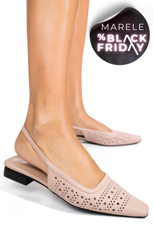 Sandale roz piele naturala sspn4010