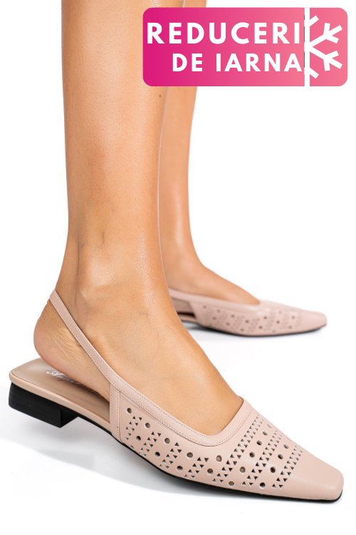 Sandale roz piele naturala sspn4010