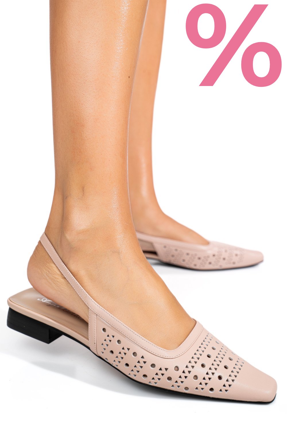 SANDALE ROZ PIELE NATURALA SSPN4010