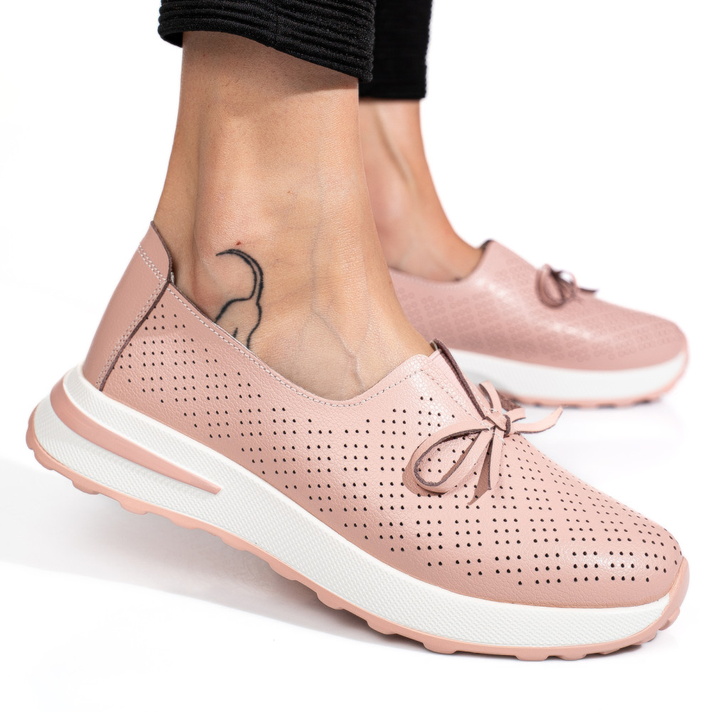 ESPADRILE ROZ PIELE NATURALA TSP5930