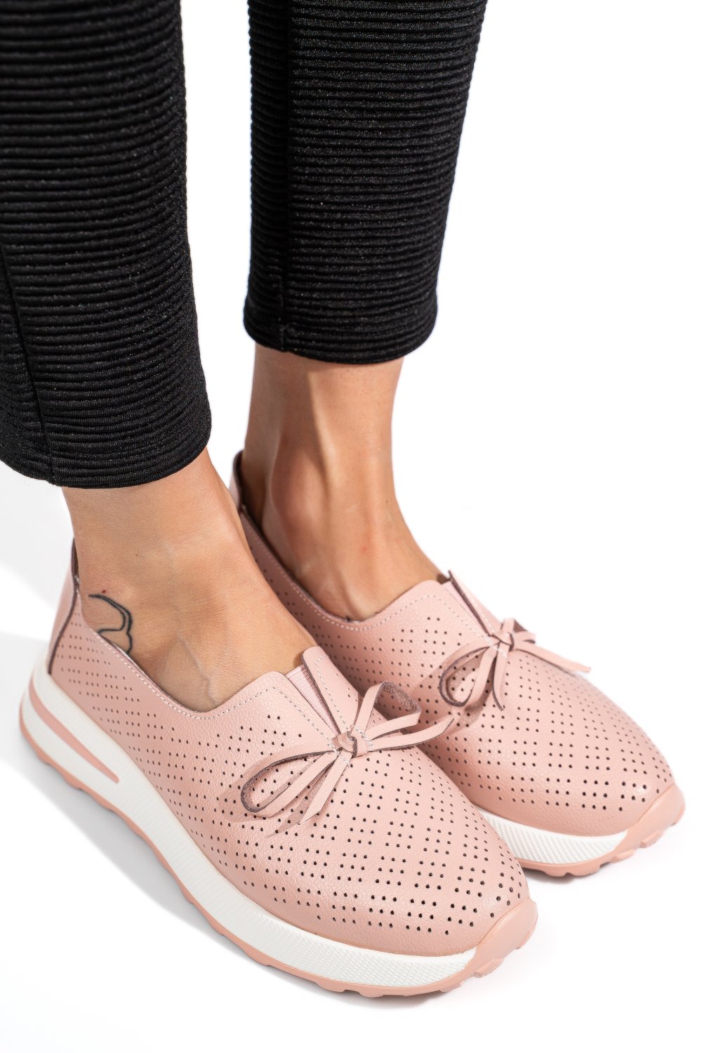 ESPADRILE ROZ PIELE NATURALA TSP5930
