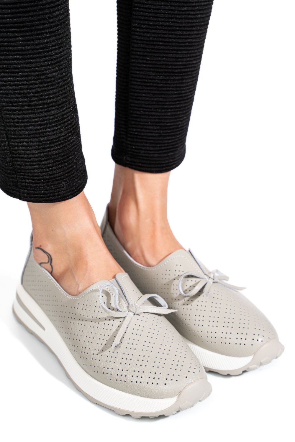 ESPADRILE GREY PIELE NATURALA TSP5930