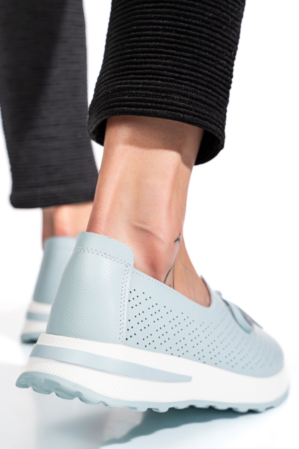 ESPADRILE ALBASTRE PIELE NATURALA TSP5930