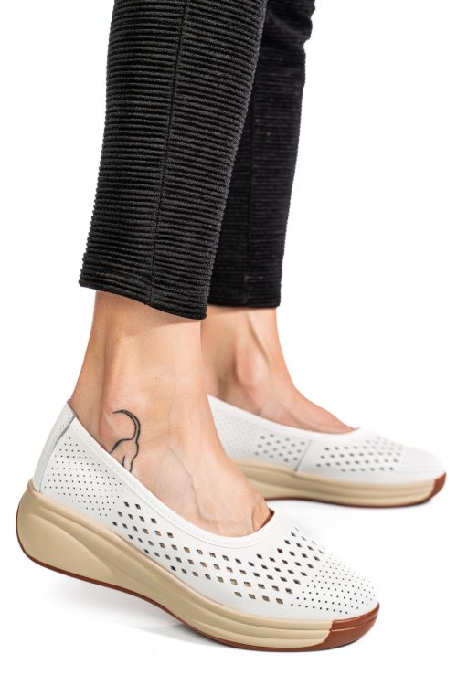 Espadrile white piele naturala xsph-3071