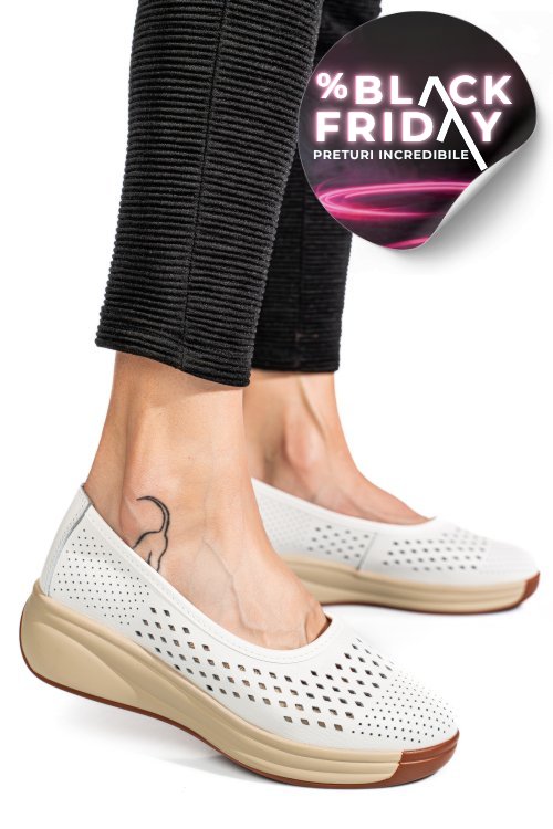 Espadrile white piele naturala xsph-3071