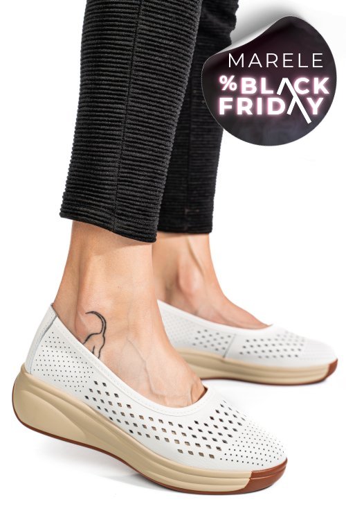 Espadrile white piele naturala xsph-3071