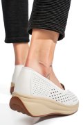 ESPADRILE WHITE PIELE NATURALA XSPH-3071