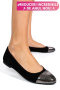 BALERINI BLACK PIELE NATURALA INTOARSA 1PC06