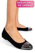 BALERINI BLACK PIELE NATURALA INTOARSA 1PC06
