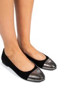 BALERINI BLACK PIELE NATURALA INTOARSA 1PC06