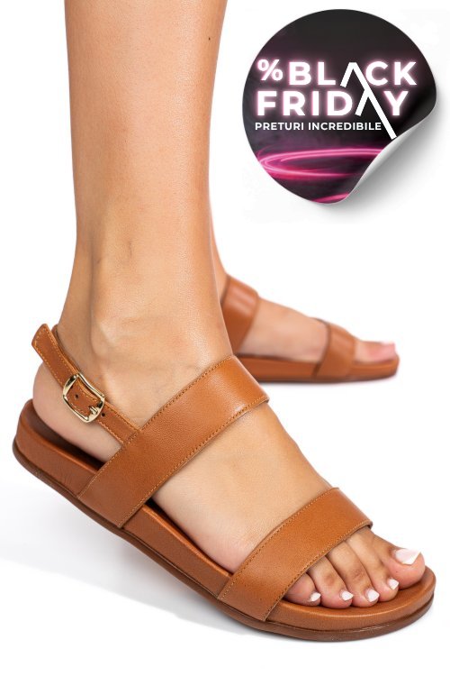 Sandale maro piele naturala 1pc7302