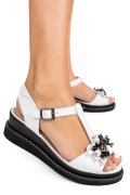 SANDALE ALBE PIELE NATURALA 3PC2AK37