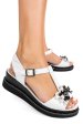 Sandale albe piele naturala 3pc2ak37