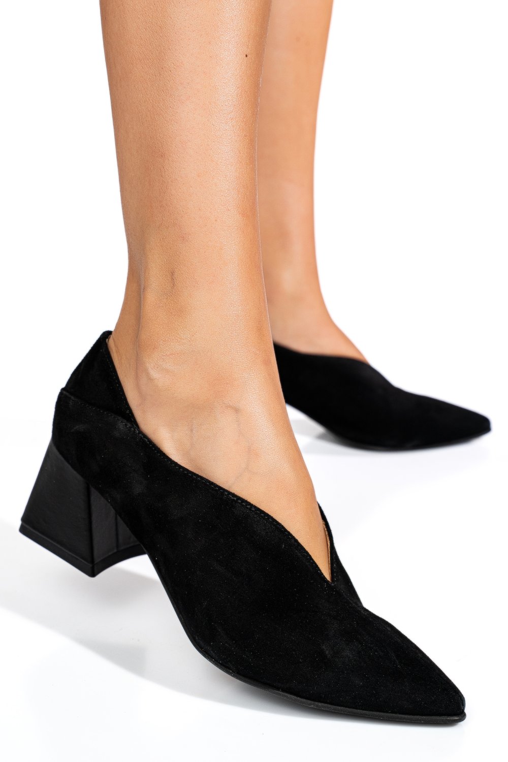 PANTOFI NEGRI PIELE NATURALA INTOARSA 1S77667