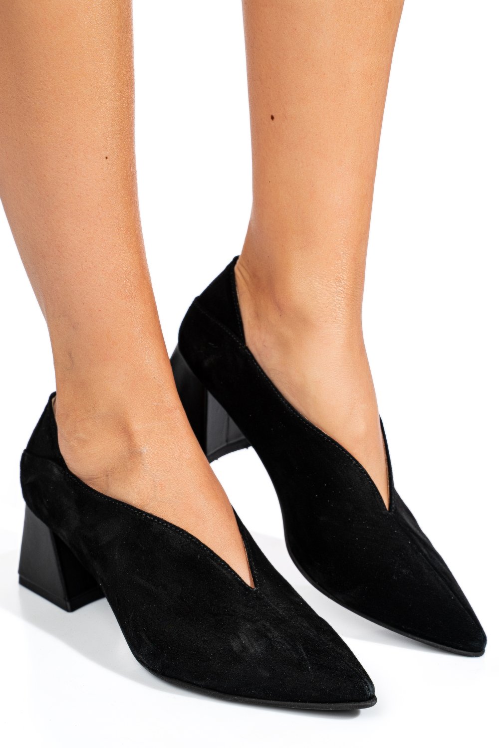 PANTOFI NEGRI PIELE NATURALA INTOARSA 1S77667