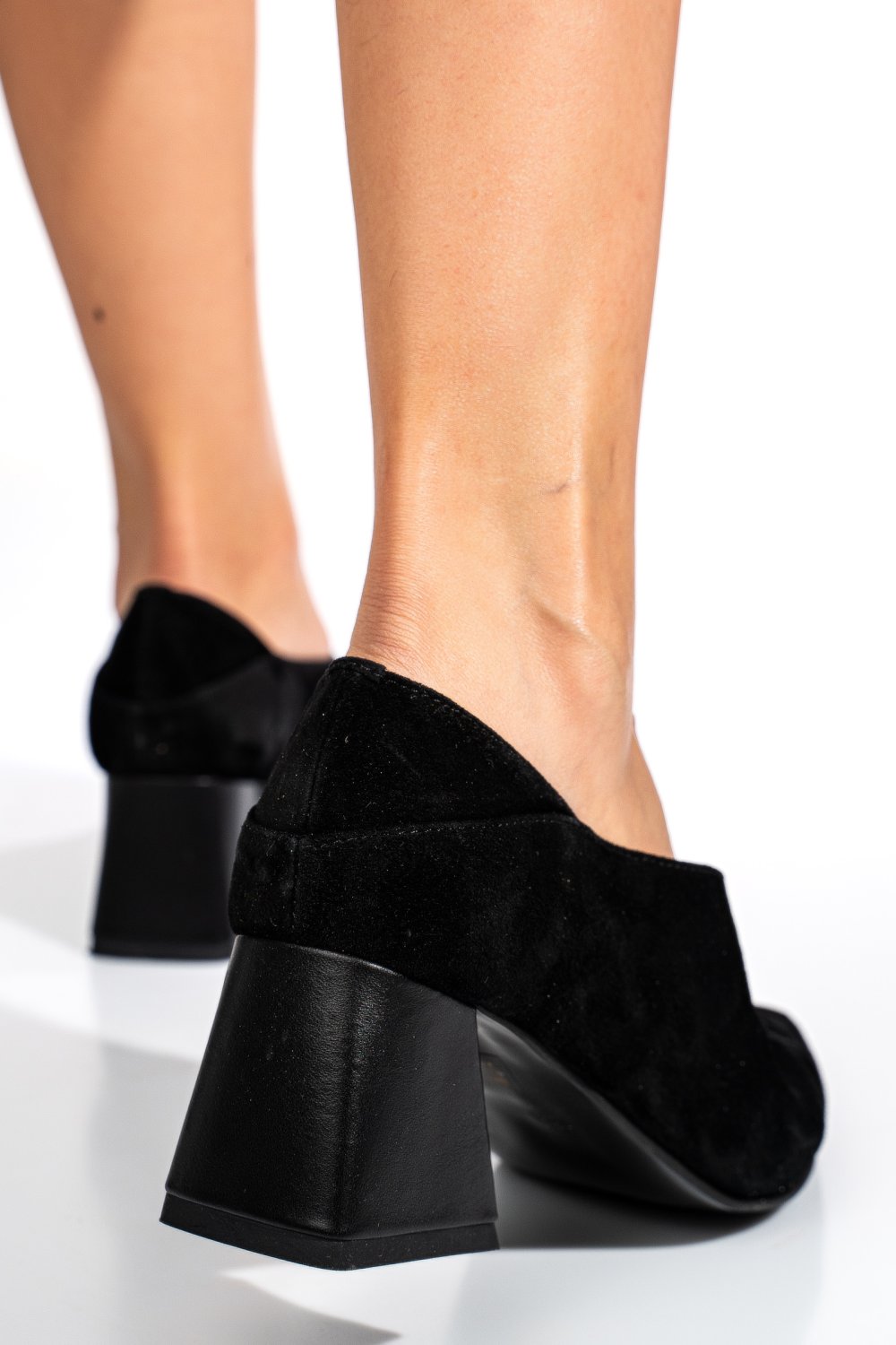 PANTOFI NEGRI PIELE NATURALA INTOARSA 1S77667
