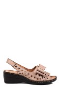 SANDALE ROZ PIELE NATURALA 4PC072