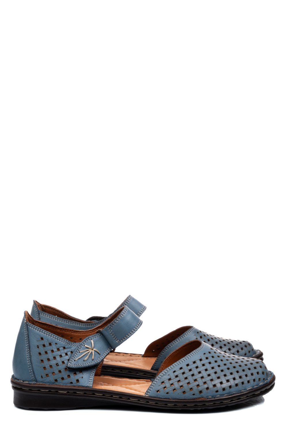 SANDALE ALBASTRE PIELE NATURALA 1PC518