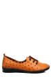 Pantofi portocalii piele naturala 1pc422