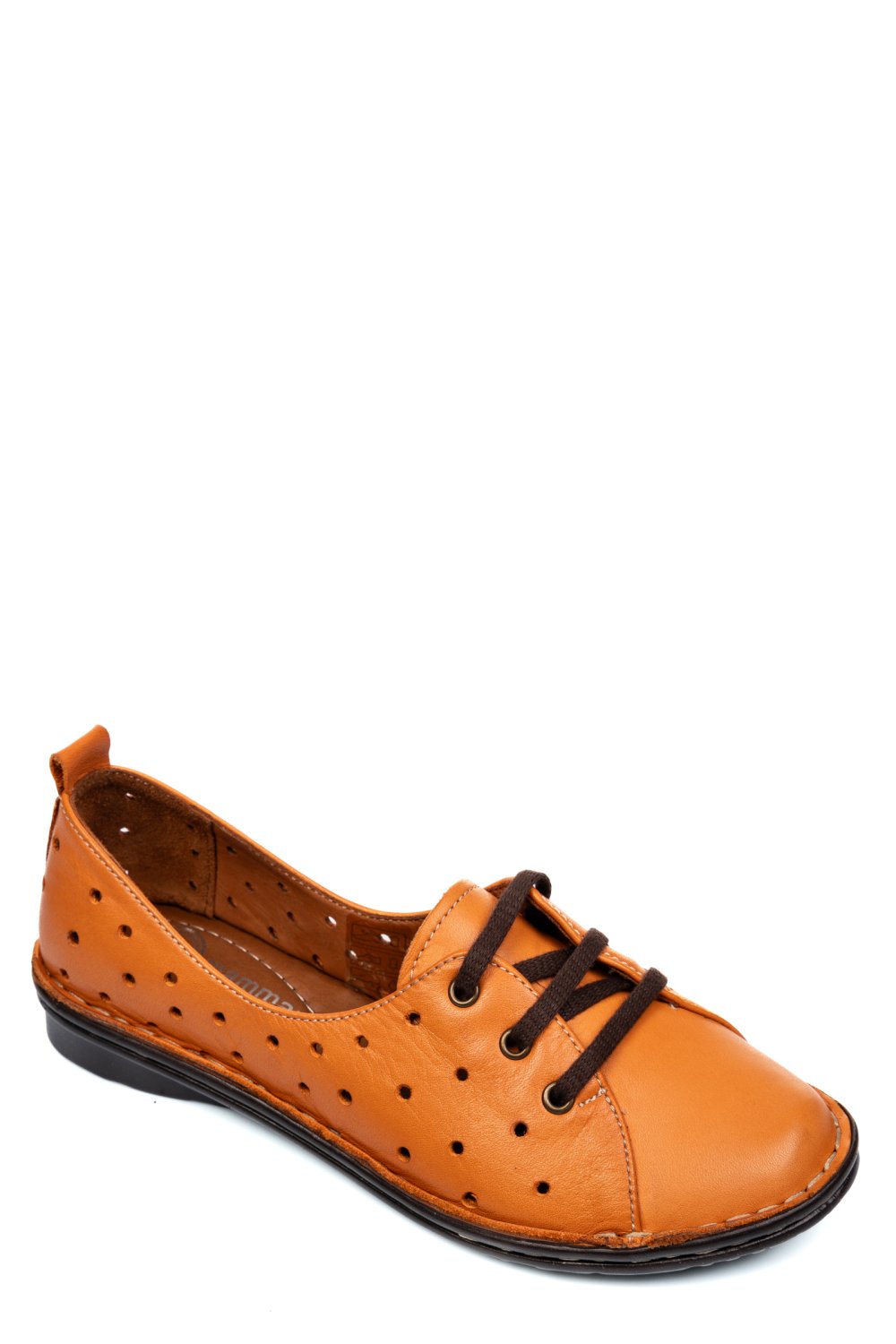 PANTOFI PORTOCALII PIELE NATURALA 1PC422
