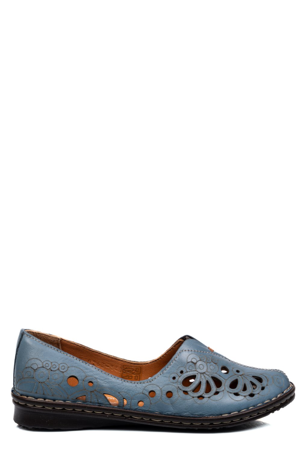 ESPADRILE ALBASTRE PIELE NATURALA 1PC403