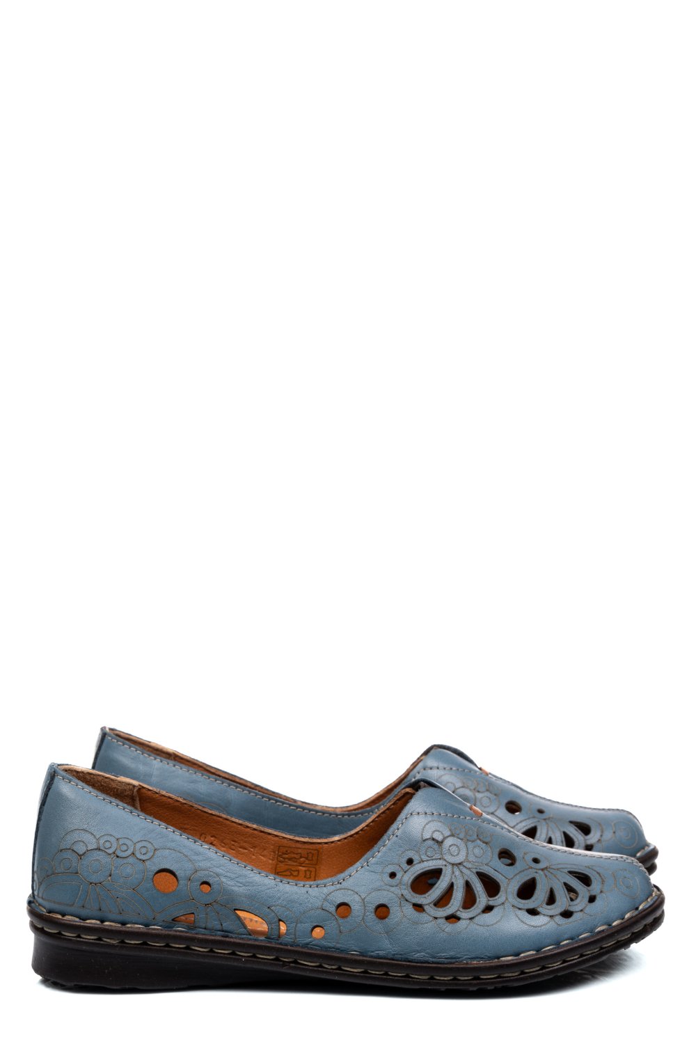 ESPADRILE ALBASTRE PIELE NATURALA 1PC403