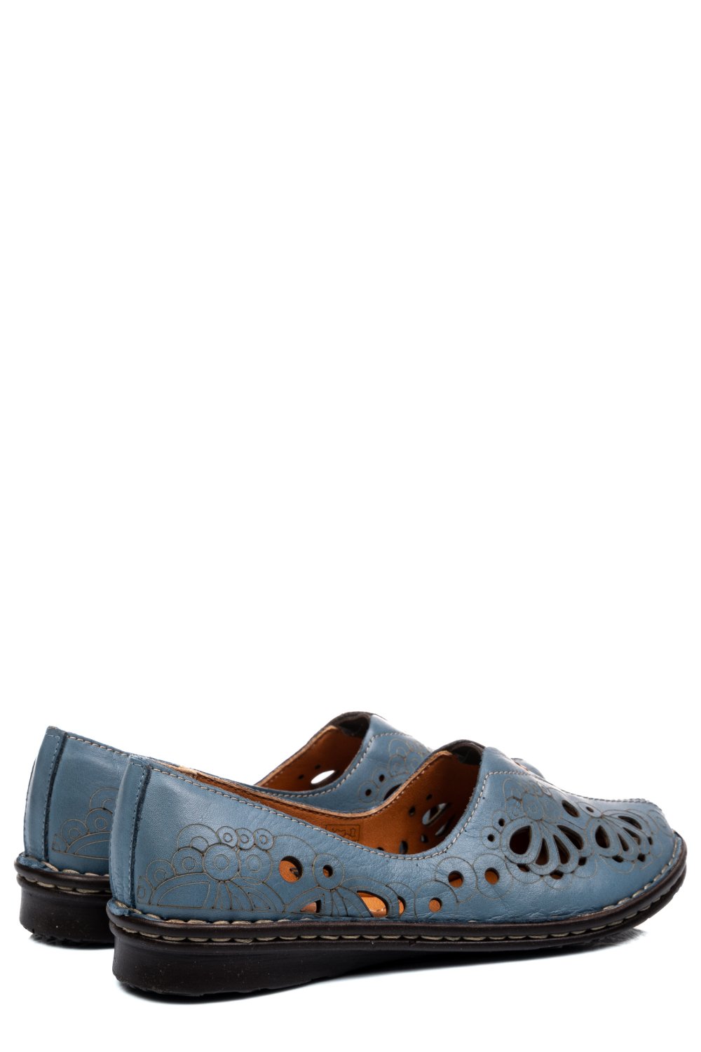 ESPADRILE ALBASTRE PIELE NATURALA 1PC403