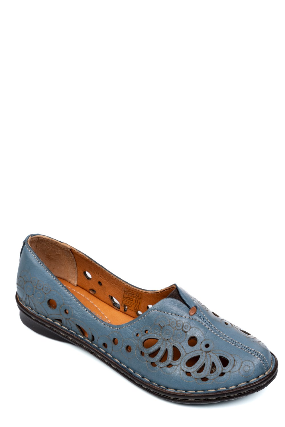 ESPADRILE ALBASTRE PIELE NATURALA 1PC403