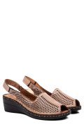 SANDALE ROZ PIELE NATURALA 4PC345