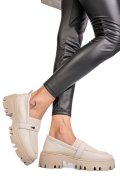 MOCASINI CREM PIELE NATURALA IPCBM011B