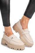 MOCASINI CREM PIELE NATURALA IPCBM011B