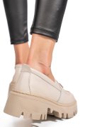 MOCASINI CREM PIELE NATURALA IPCBM011B