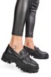 Mocasini negri piele naturala ipcbm023b