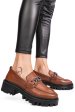 Mocasini maro piele naturala ipcbm016b