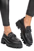 MOCASINI NEGRI PIELE NATURALA IPCBM017